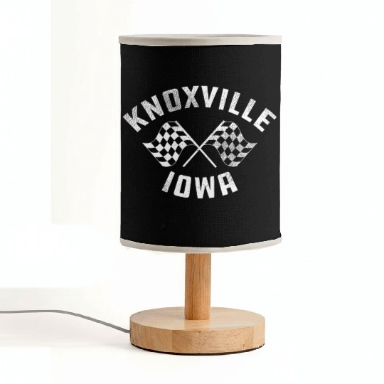 Knoxville Iowa Sprint Car Racing Dirt Track Racing Fabric Lamps