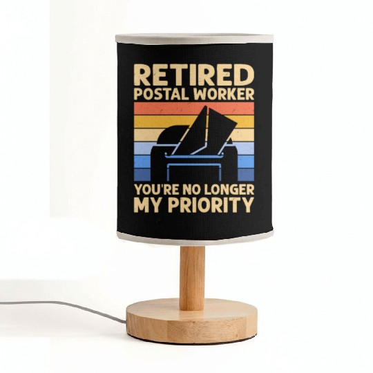 Retired Postal Worker Postal Worker Mailman Fabric Lamps