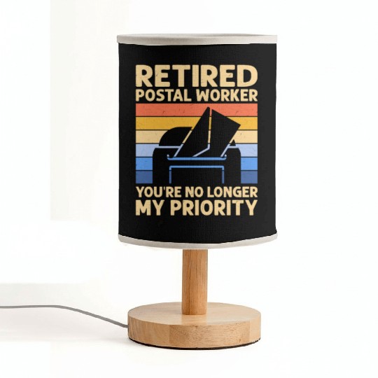 Retired Postal Worker Postal Worker Mailman Fabric Lamps