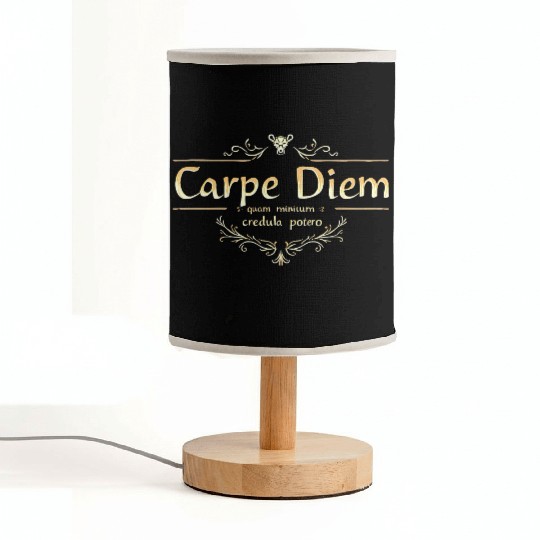 Carpe Diem Classic Latin Wisdom Fabric Lamps