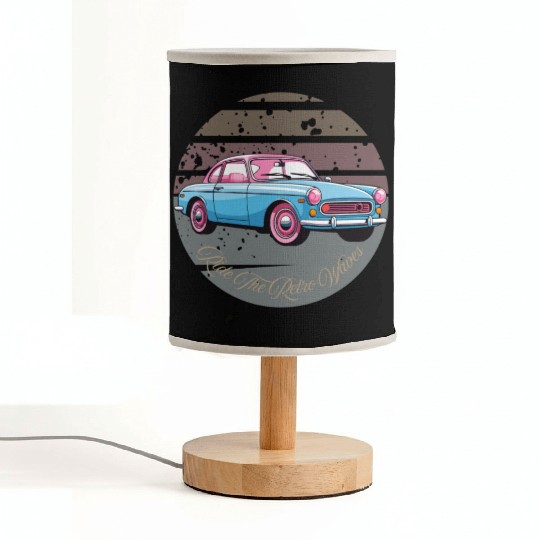 “Ride the Retro Vibes – Cruise Through Nostalgia” Fabric Lamps