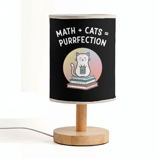 Math + Cats = Purrfection Fabric Lamps