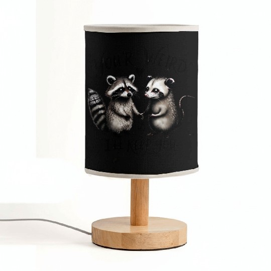 You’re Weird, I’ll Keep You – Cute Raccoon & Oposs Fabric Lamps