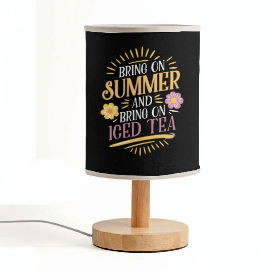Bring On Summer And Bring On Iced Tea Vibes Fabric Lamps