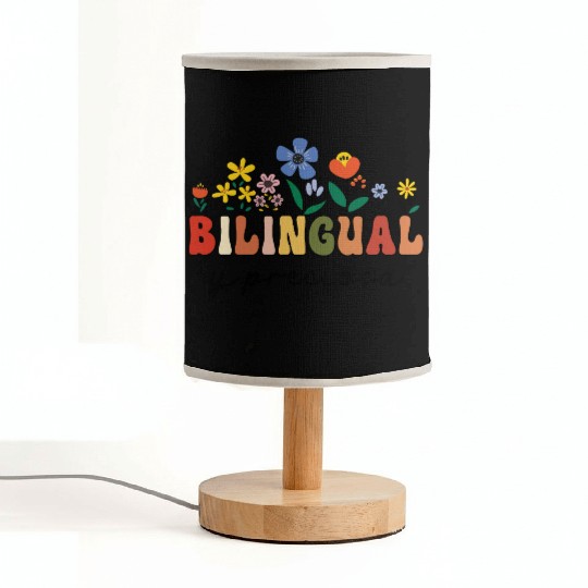 Bilingual Spanish Teacher Bilingual y preciosa Fabric Lamps