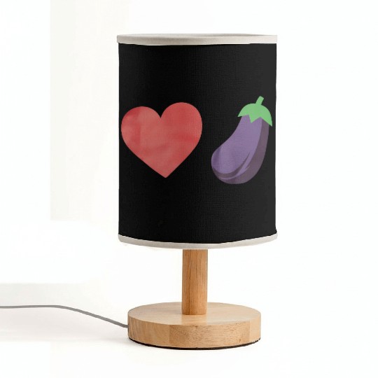 Love Eggplant Funny Gay LGBTQ Pride Fabric Lamps