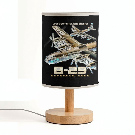 B29 Superfortress War II-era Bomber Aircraft Fabric Lamps