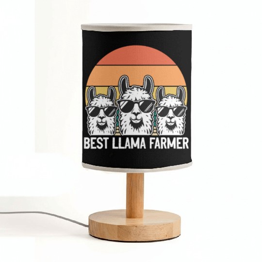 Funny Alpaca Farmer - Best Llama Farmer Fabric Lamps