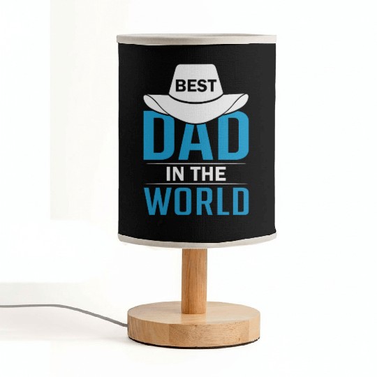 Best Dad in the World Fabric Lamps