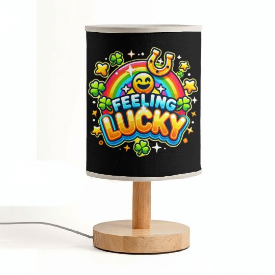 Feeling Lucky - Vibrant Celebration Design Fabric Lamps