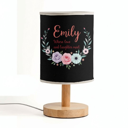 Emily, where love and laughter meet Fabric Lamps
