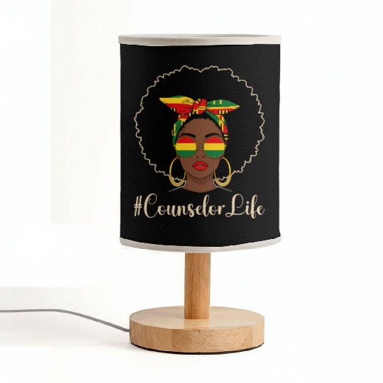 Stylish #CounselorLife African American Pride Fabric Lamps