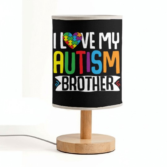 Autism Awareness Gift Sister Brother Fabric Lamps