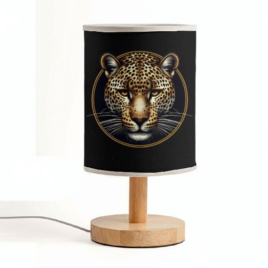 the face of a jaguar Fabric Lamps