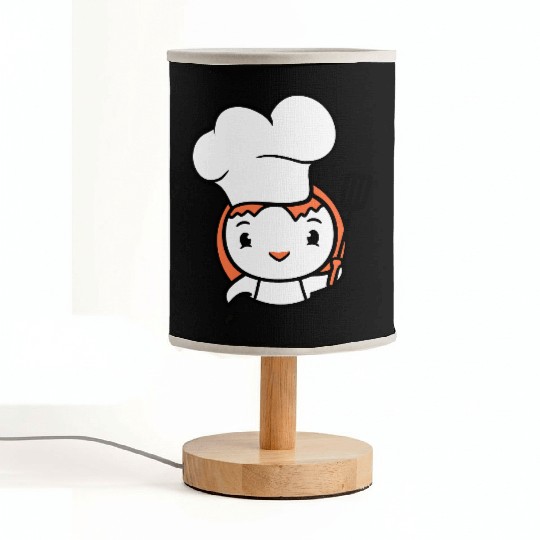 Bird Chef Cap Duck Delicious Hungry Eat Sweet Cute Fabric Lamps