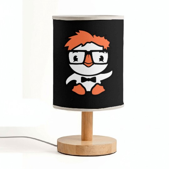 Duck Nerd Geek Smart Horn-Rimmed Glasses Greeting Fabric Lamps