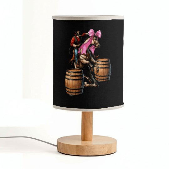 Coquette Bow Barrel Racer Barrel Racing Rodeo Mom Fabric Lamps