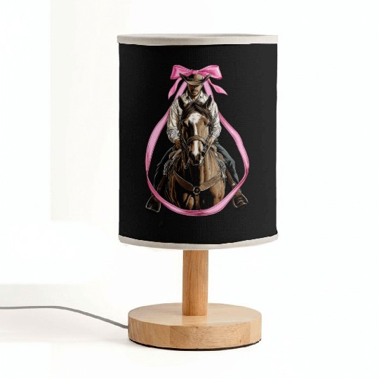 Coquette Bow Rodeo Barrel Racer Barrel Racing Mom Fabric Lamps