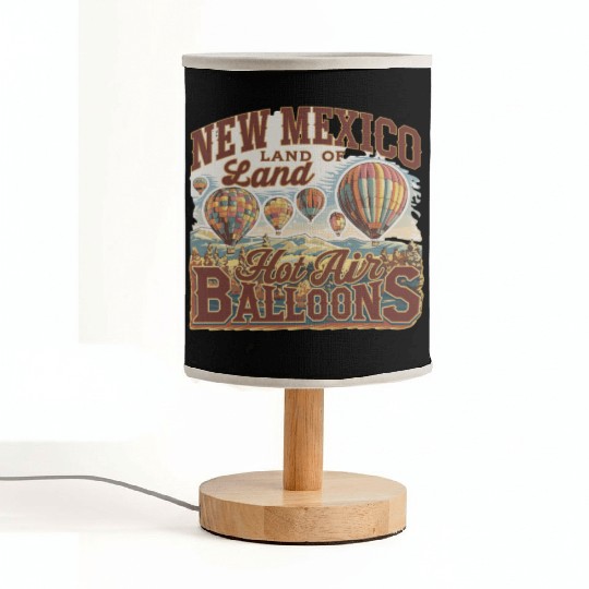 New Mexico Land of Hot Air Balloons Adventure Fabric Lamps