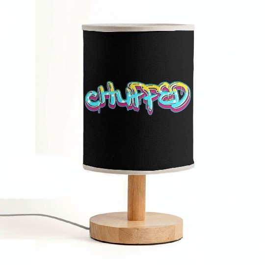CHUPPED  finish in light blue Fabric Lamps