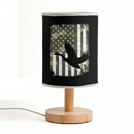 Goose Hunting Camo US Flag For Hunter Camouflage Fabric Lamps