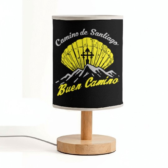 Way of St. James Buen Camino pilgrim shell Fabric Lamps