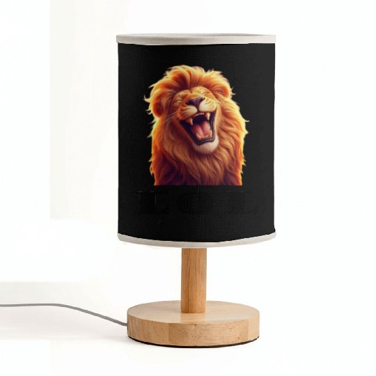 laughing lion Fabric Lamps
