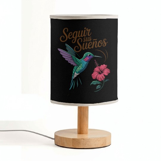 Seguir Sus Suenos Follow Your Dreams Hummingbird Fabric Lamps