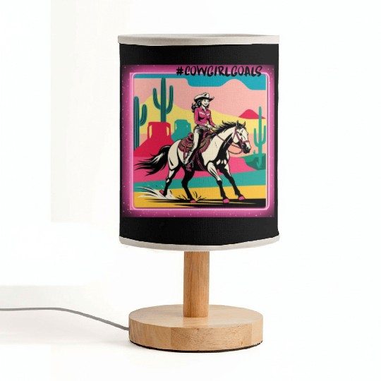 Cowgirl Goals Fabric Lamps