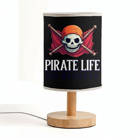 Pirate Life, No Regrets Fabric Lamps