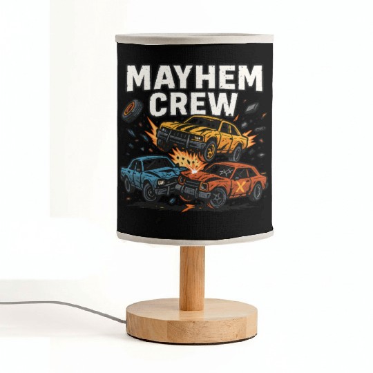 Mayhem crew derby Fabric Lamps crash race design wreckfest