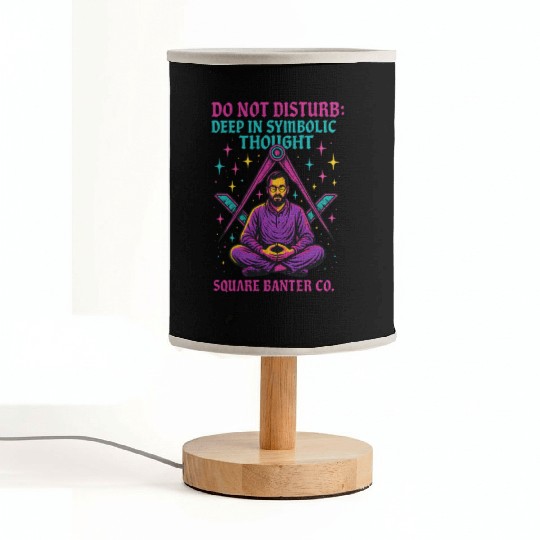 Do Not Disturb: Deep in Symbolic Thought Fabric Lamps