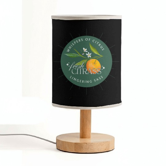 Elegant Citrus Branding Design Fabric Lamps