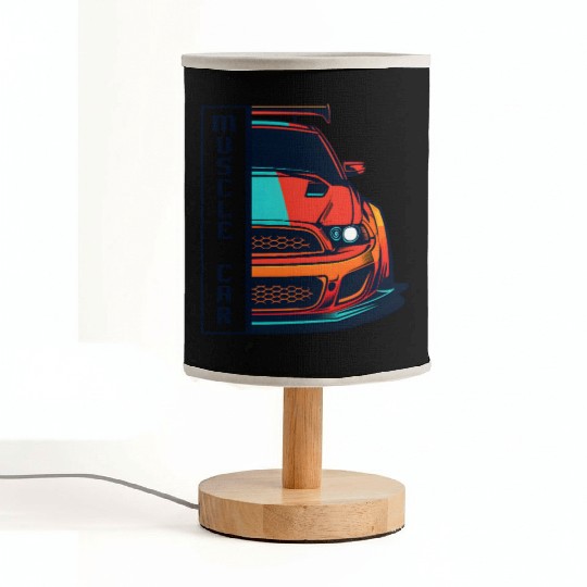 Muscle Car US Fabric Lamps Modern Muscle Car Man Children