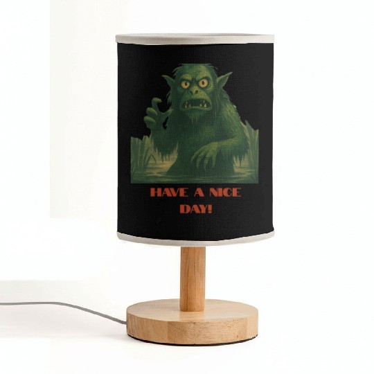 Have a Nice Day – Funny Monster Swamp Art Fabric Lamps