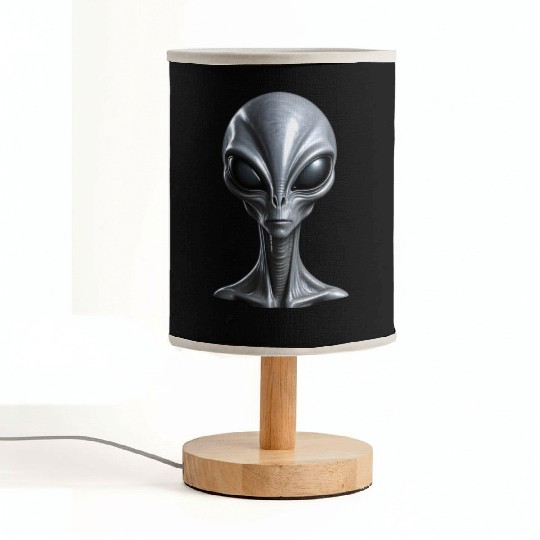 Real Tall Grey Alien Extraterrestrial Fabric Lamps