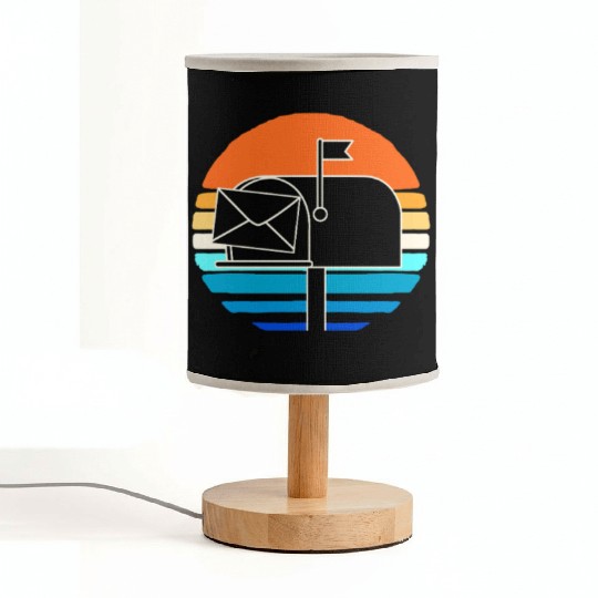 Postal Worker Mailbox Postman Fabric Lamps