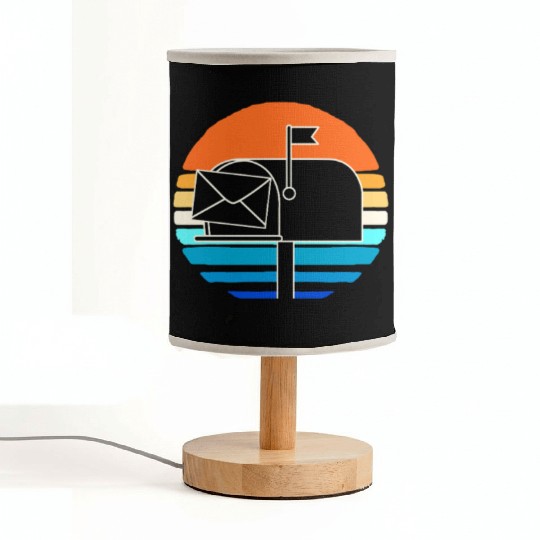 Postal Worker Mailbox Postman Fabric Lamps