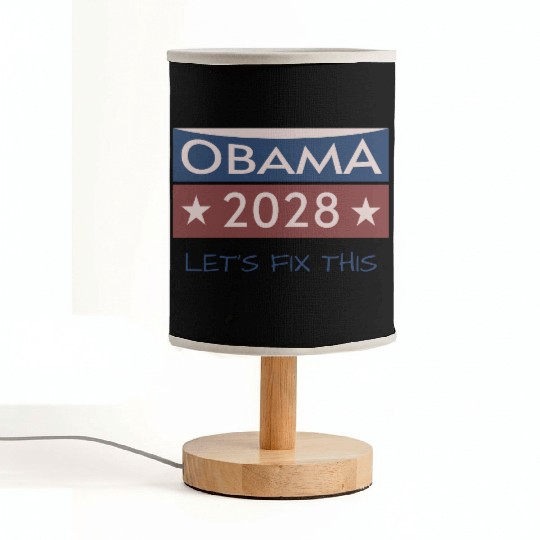 Obama 2028 Political Protest Rally Presidential Fabric Lamps