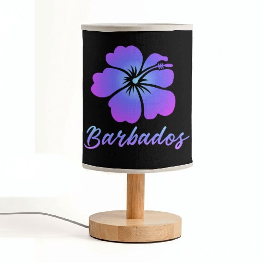 Barbados Hibiscus Fabric Lamps