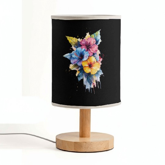 Hibiscus Fabric Lamps
