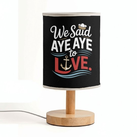 Romantic Cruise Ocean Love Sunset Sail Couples Fabric Lamps