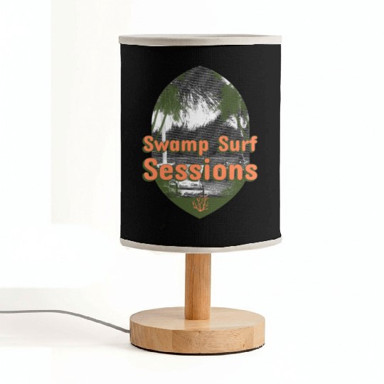 Swamp Surf Sessions surfing Fabric Lamps