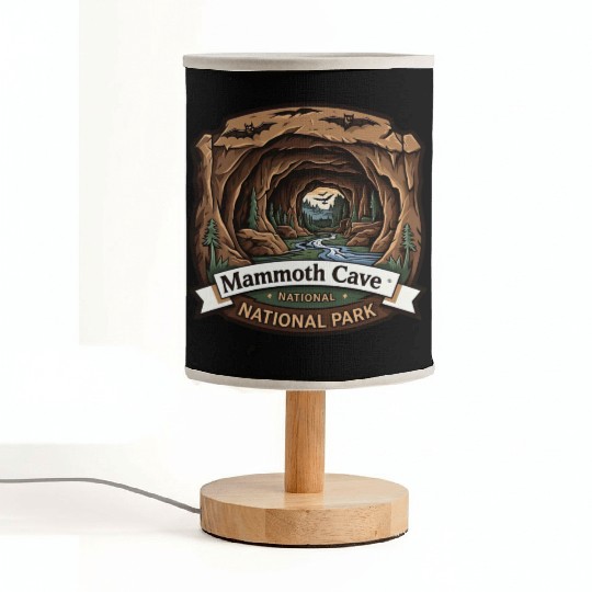 Mammoth Cave National Park Kentucky USA Logo Fabric Lamps