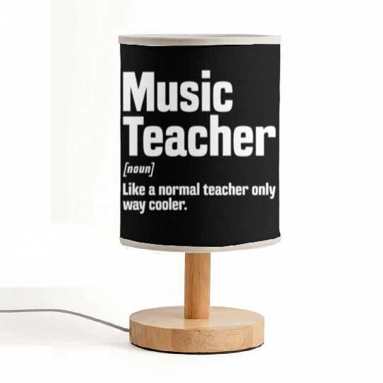 Music Teacher Definition Fabric Lamps