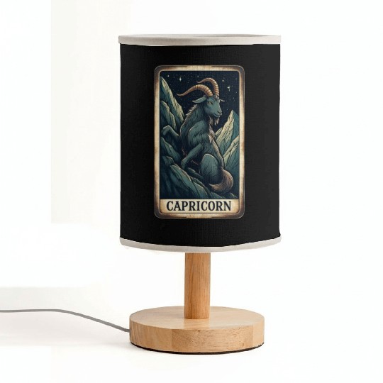 Zodiac Card Capricorn Fabric Lamps