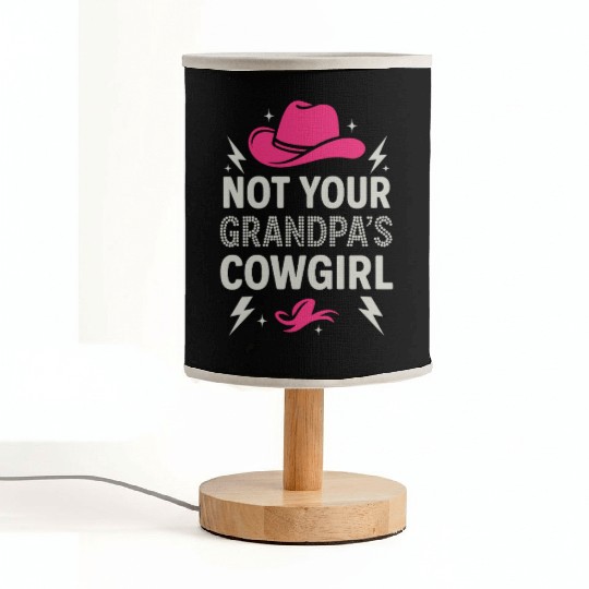 Soft Cowgirl Floral Rodeo Western Aesthetic Horse Fabric Lamps