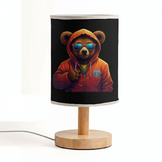 Cool Streetwear Cartoon Bear Fabric Lamps – Urban Style