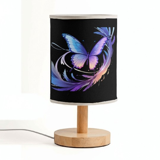 Spectrum Wings – Abstract Floral Butterfly Design Fabric Lamps