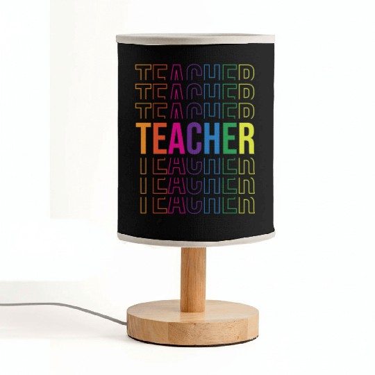 Stacked Teacher Back To School Fabric Lamps